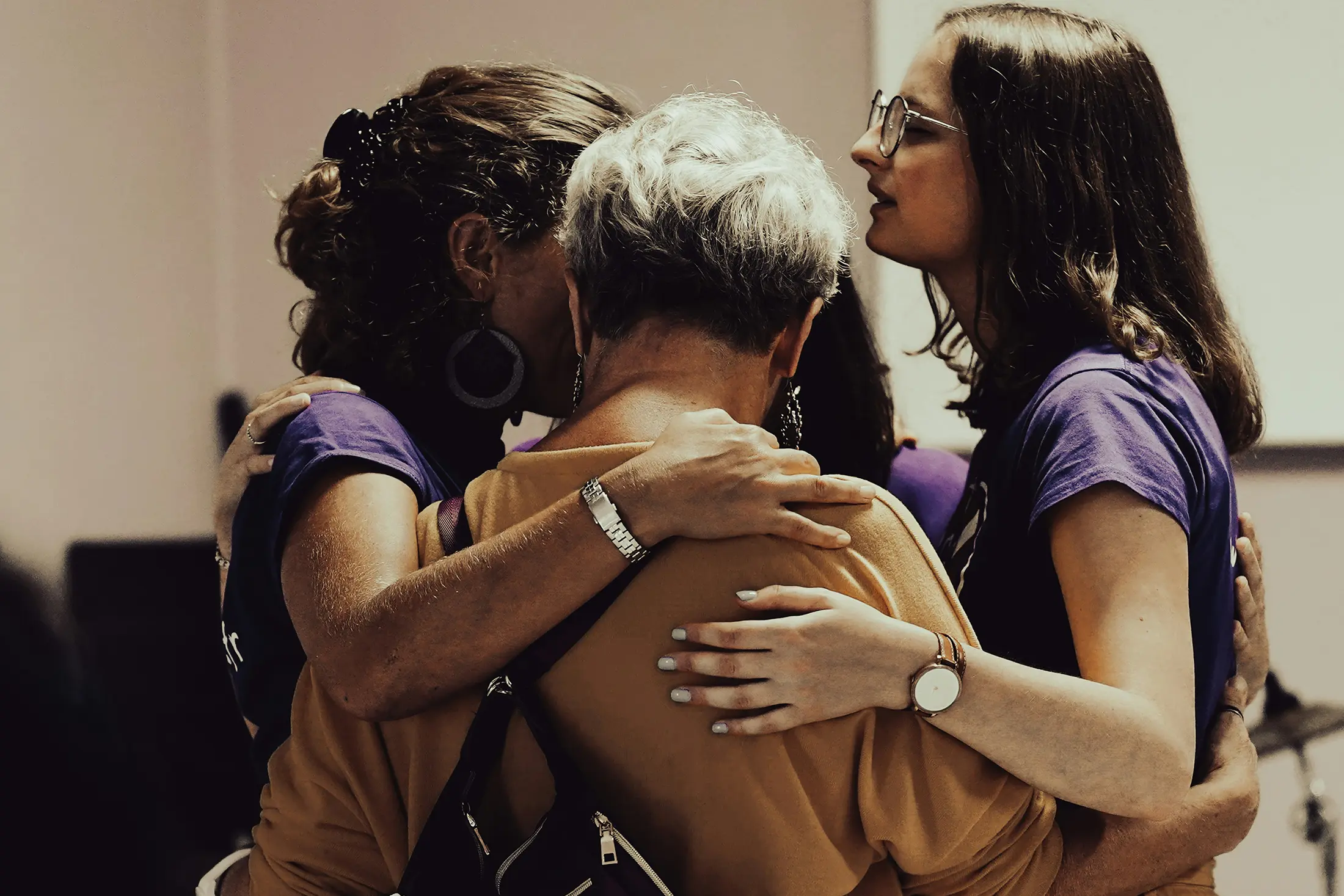 Women gathered together in conversation